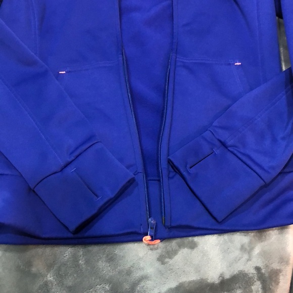 TheNorthFace midnight blue/neon orange zipuphoodie - Picture 6 of 7